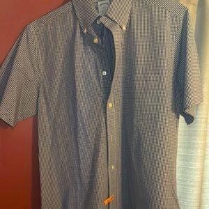 Casual Black and White Button Down Shirt